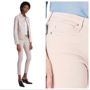 AG Super Skinny Ankle Legging Peaked Pink Size 28 NWT